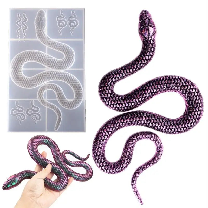 Large Snake Mirror Silicone Mold – DIY Crystal Epoxy Resin Resin Craft Mold Axl Default Title