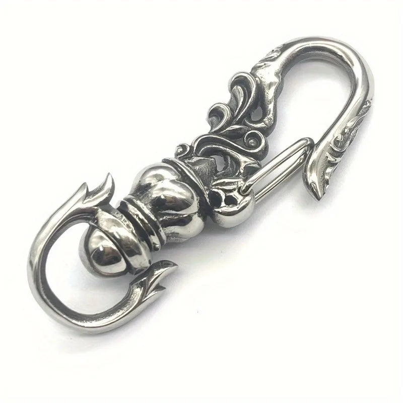 Stainless Steel Punk Carabiner Keychain | Lobster Clasp Key Hook Carabiner Keychain Axl