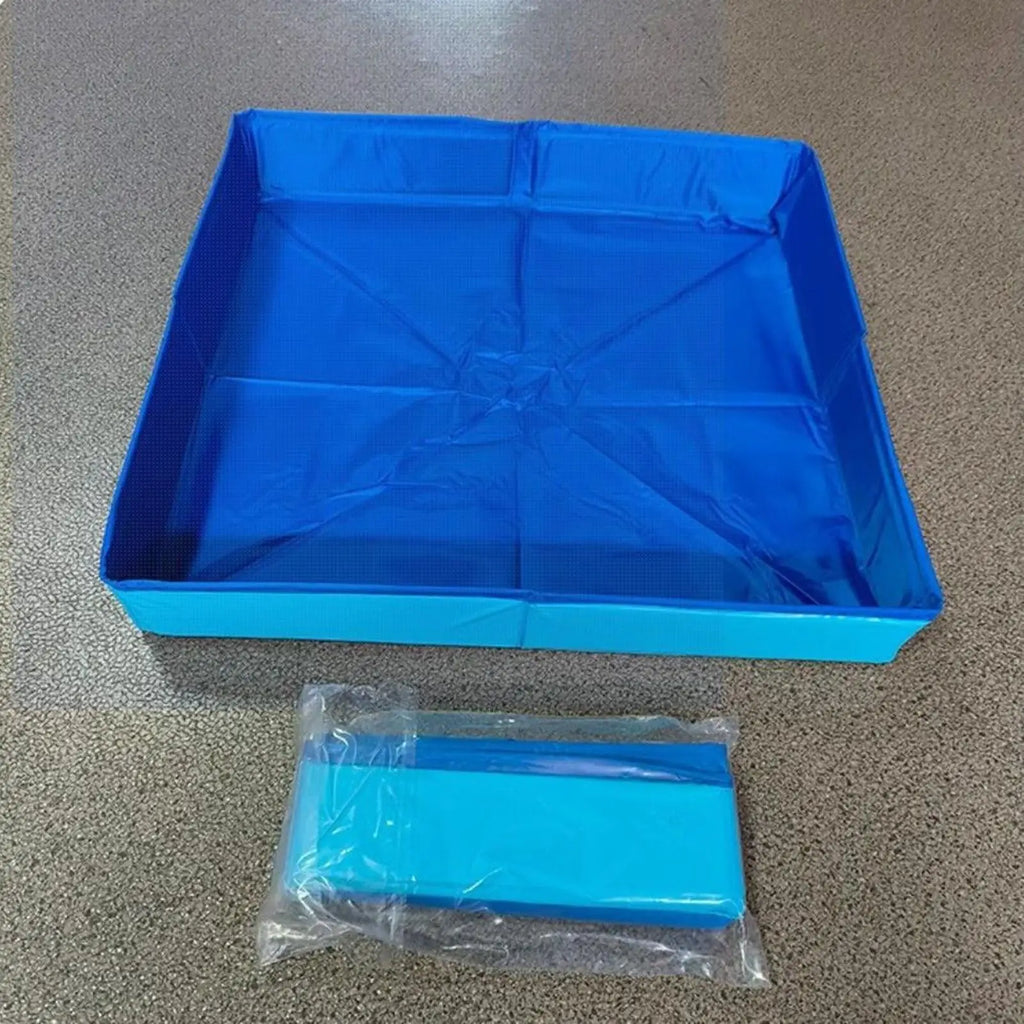 Foldable Square Dog Bath Pool – Non-Inflatable PVC Pet Pool Foldable Pet Pool Axl