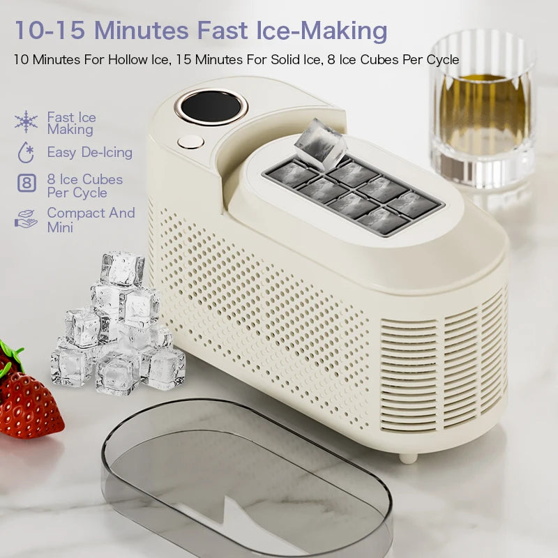 BALASHOV Mini Portable Ice Maker – Home, Car & Camping Portable Ice Maker Axl