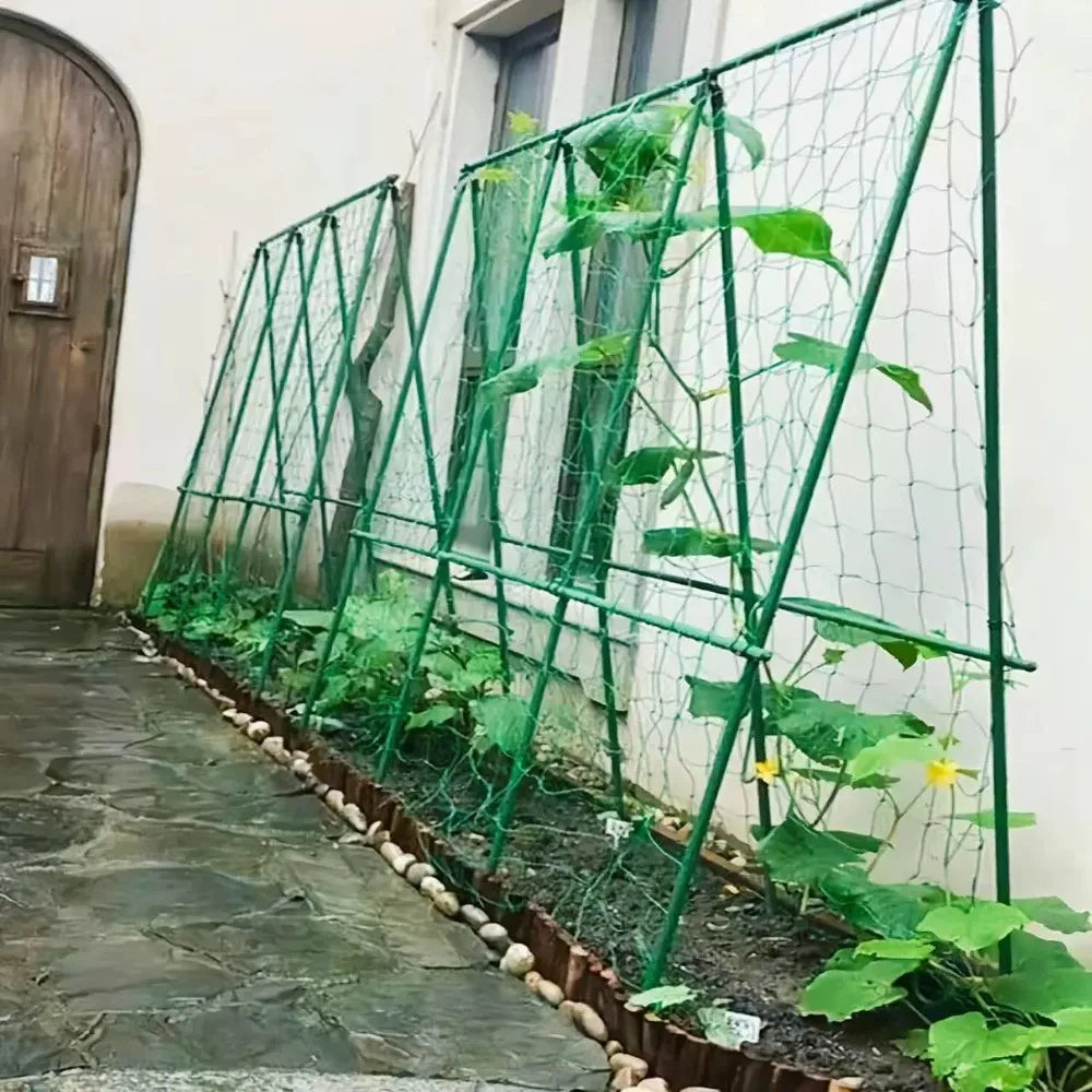 Plant Trellis Climbing Net – Plastic Garden Vine Support Mesh Garden Trellis Net Axl
