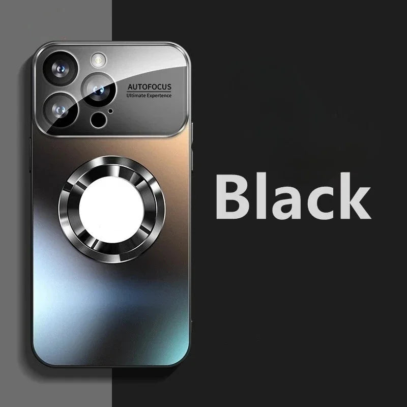 Titanium Matte Magnetic iPhone Case – MagSafe Compatible Magnetic Phone Case Axl Black iPhone 12 Pro Max