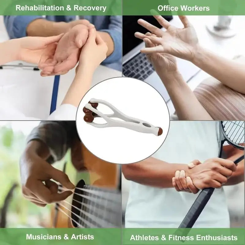 Double-Sided Hardwood Hand Massager – Stress & Tension Relief Hand Massager Axl
