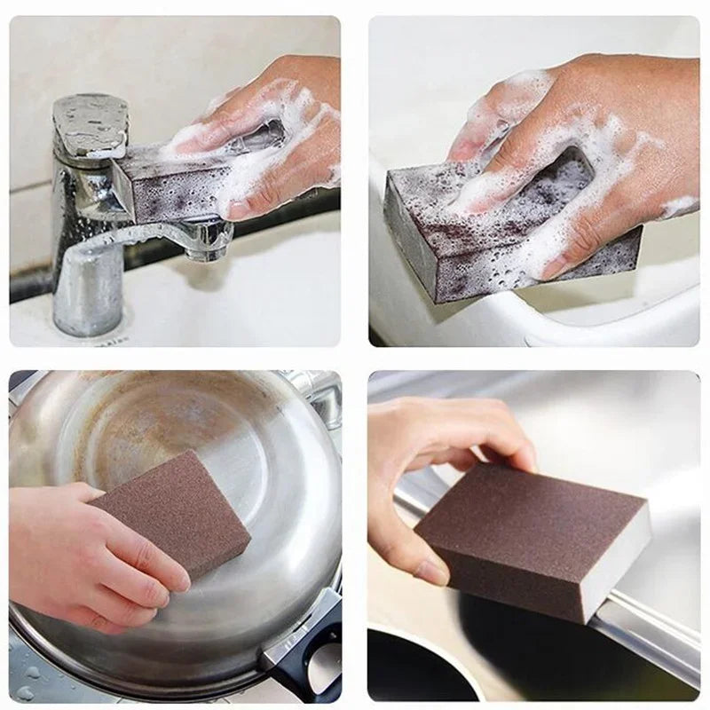 Magic Emery Sponge Eraser – Kitchen Descaling Cleaning Brush Kitchen Scrubbing Sponge Axl