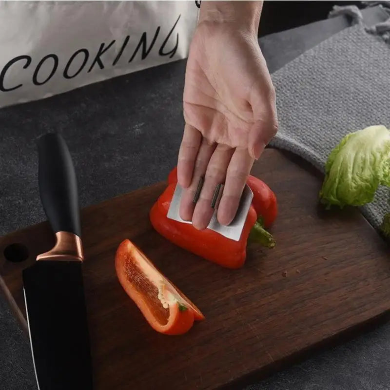 Stainless Steel Finger Guard – Kitchen Cutting Protector Kitchen Safety Tool Axl