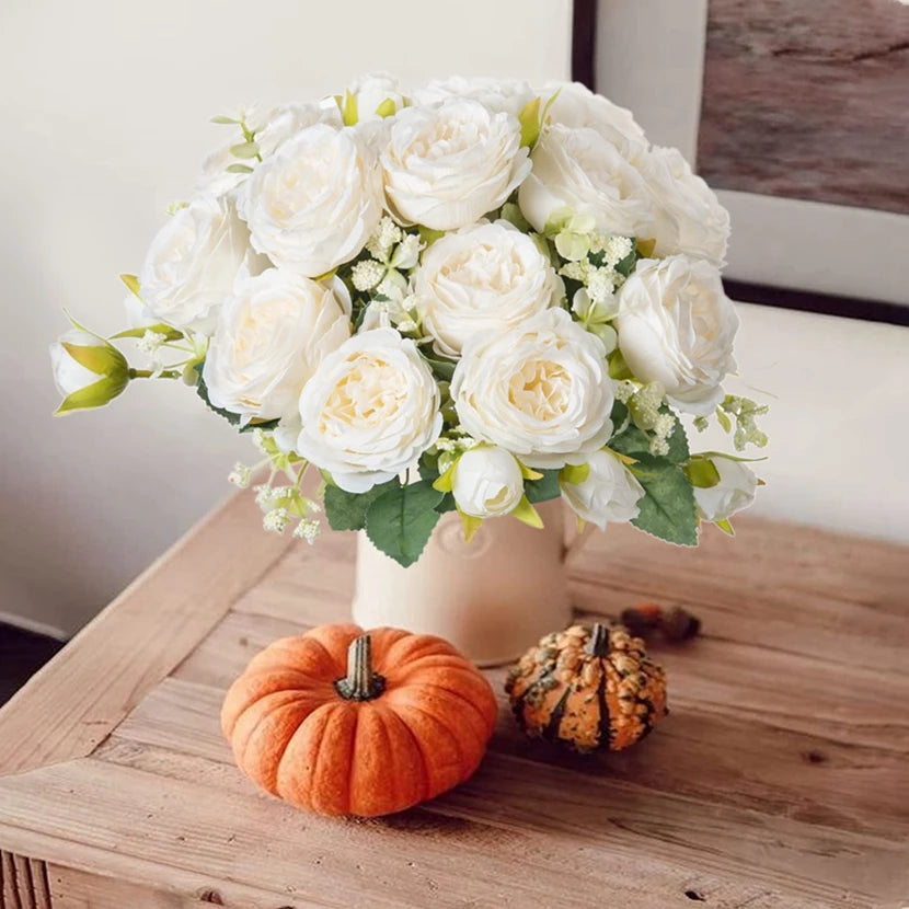 Artificial Silk Peony Stem – Faux Flower for Home & Wedding Decor Artificial Flower Stem Axl