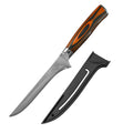 6-Inch Damascus Steel Boning Knife – Fillet & Meat Cutting Damascus Boning Knife Axl Yellow