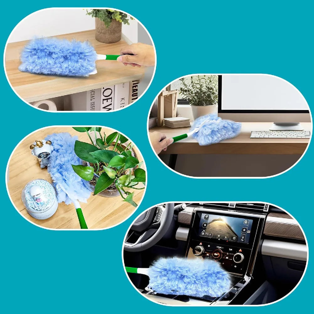 Microfiber Duster Refills 10-Pack – 360° Rotating, Unscented Duster Refills Axl