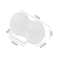 2-Cell Portable Egg Carrier Box – Shock-Absorbing PP Case Egg Storage Box Axl 1pc