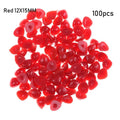 100 Pcs Triangle Safety Noses for Stuffed Animals & DIY Dolls Craft Doll Accessories Axl Red-12X15MM