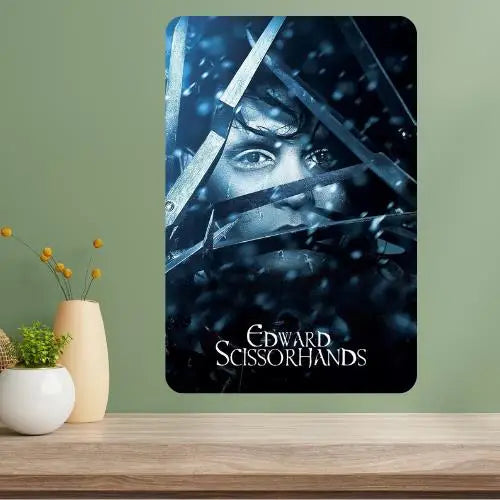Edward Scissorhands Classic Movie Metal Poster Sign Metal Poster Sign Axl aluminum sign aluminum 14x20cm