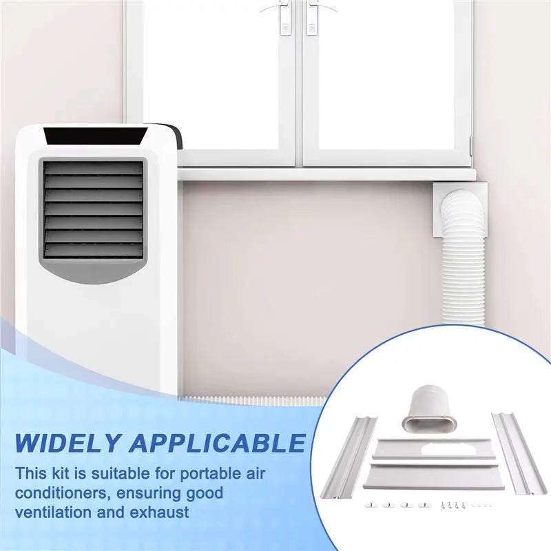 Portable AC Window Vent Seal Kit – Slide Plate & Tube Connector AC Vent Seal Kit Axl