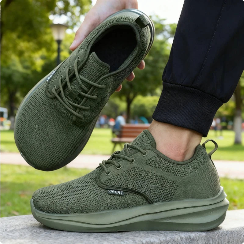 ZULIWAGN Wide Toe Zero Drop Sneakers – Unisex Walking Shoes Walking Sneakers Axl 46 green