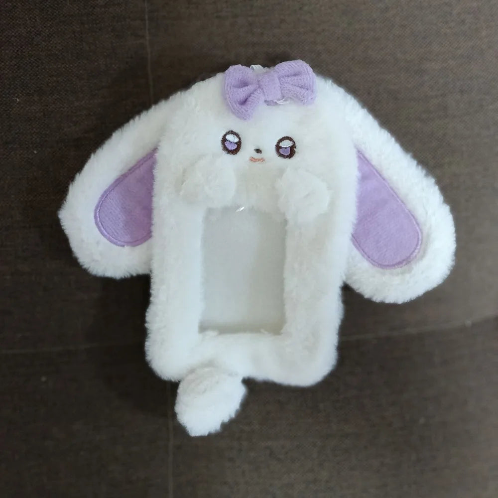Plush Cartoon Animal Photocard Holder – Rabbit, Dog & Cat Photocard Holder Axl 07
