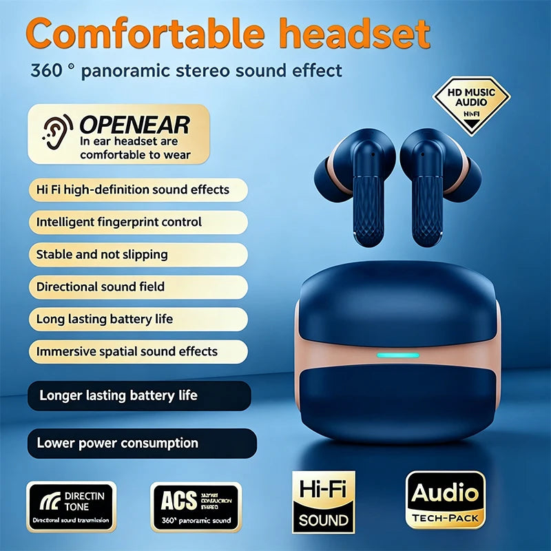 Wireless ANC In-Ear Earbuds with Charging Case | HiFi Stereo Wireless Earbuds Axl