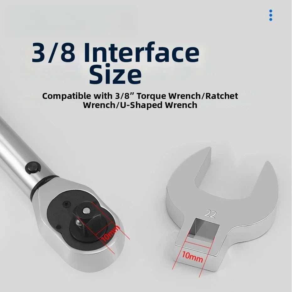 3/8" Quick-Release Ratchet Crowfoot Wrench – Chrome Alloy Ratchet Wrench Axl 14mm China Mainland