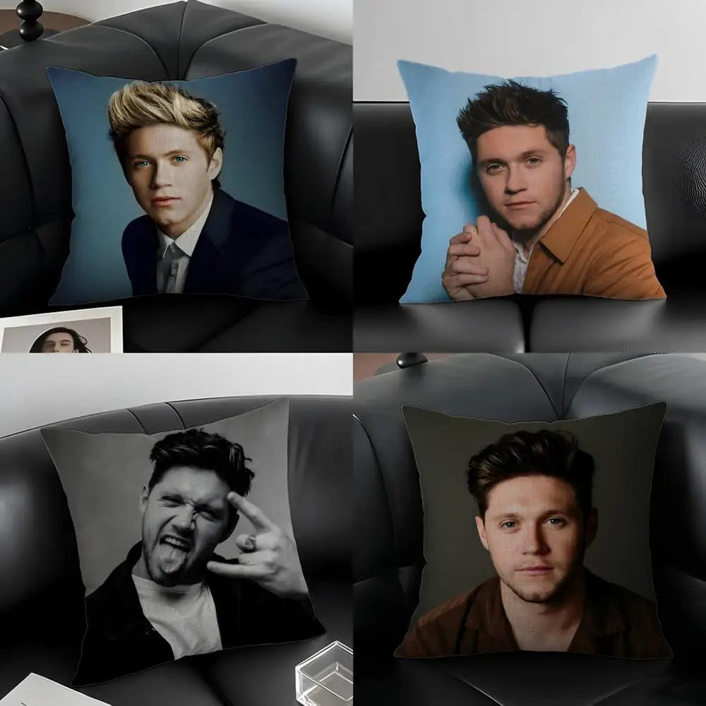 Niall Horan Linen Cushion Cover – Fan Art Printed Pillowcase Decorative Cushion Cover Axl