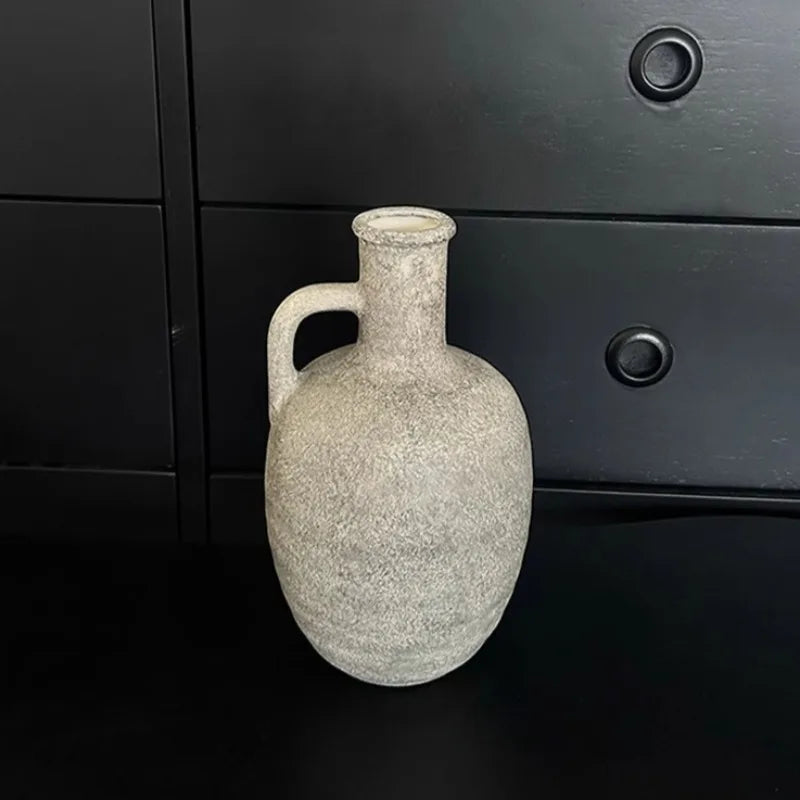 Nordic Ceramic Bud Vase Set – Wabi-Sabi Living Room Décor Ceramic Bud Vase Axl Gray