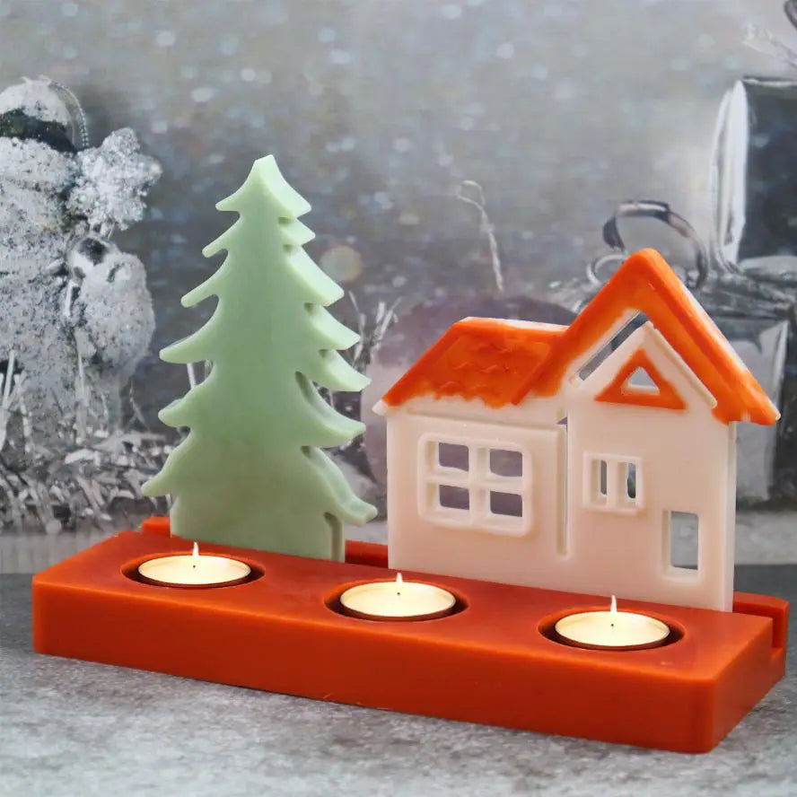 Christmas Tree Silicone Gypsum Mold – DIY Craft Decoration Silicone Craft Mold Axl