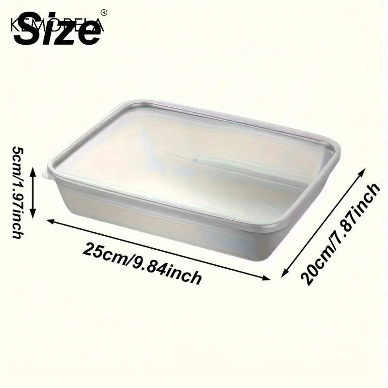 5-Pc Stainless Steel Leakproof Stackable Lunch Box Set Food Storage Containers Axl