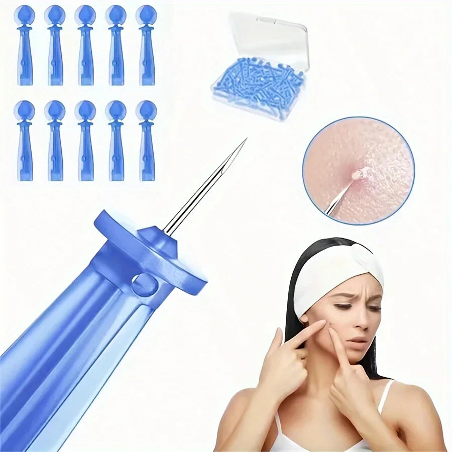 Blackhead & Pore Cleaning Kit – Superfine Extractor Needles Pore Cleaning Kit Axl 50pcs box
