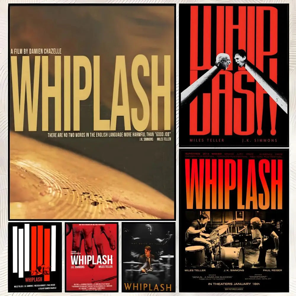 Whiplash Movie Poster – Self-Stick HD PVC Waterproof Wall Art Movie Wall Poster Axl