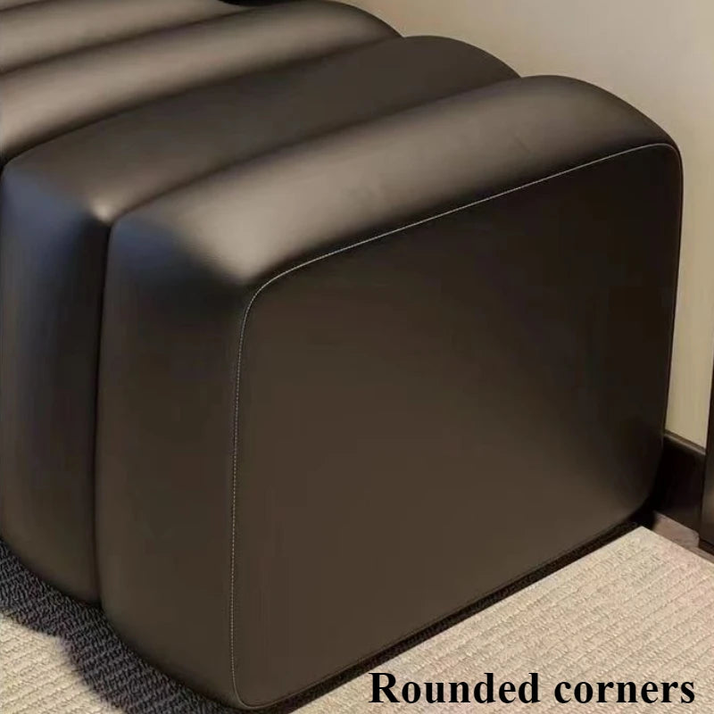 Modern Cushioned Ottoman Stool – Living Room & Entryway Bench Ottoman Stool Axl