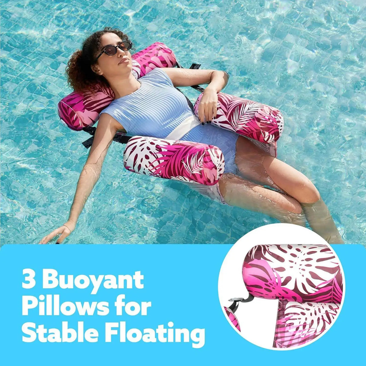 Inflatable Floating Lounger – Adult Pool Float Chair for Beach Inflatable Pool Float Axl