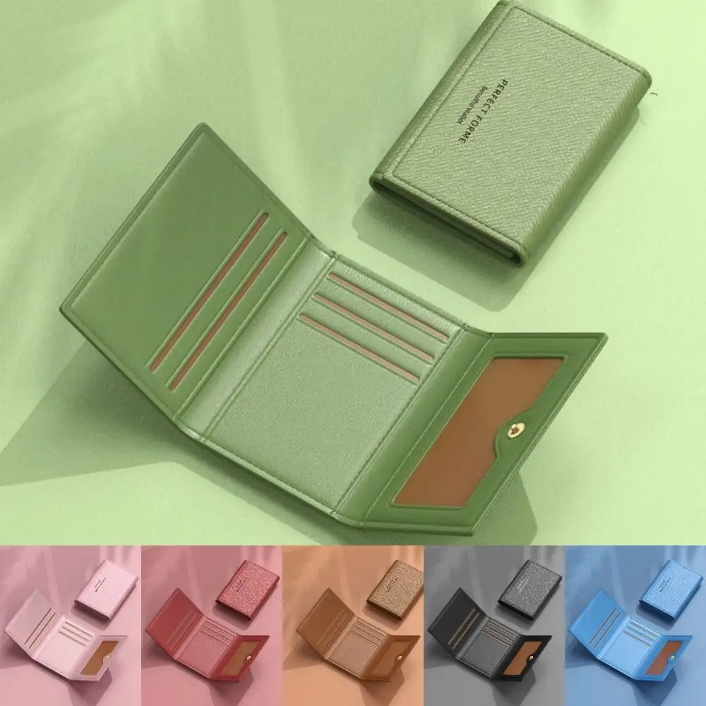 Slim PU Leather Card Wallet – Unisex Multi-Card Holder Purse Card Holder Wallet Axl