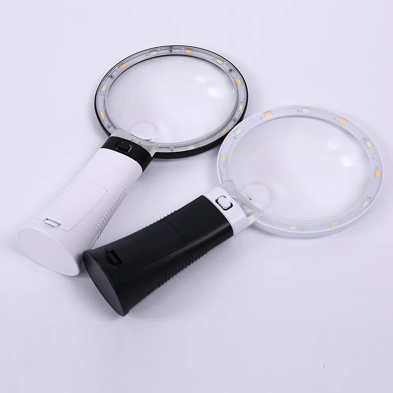 LED Magnifying Mirror 10X 30X with Heating, Cooling & 12 LEDs Lighted Magnifying Mirror Axl