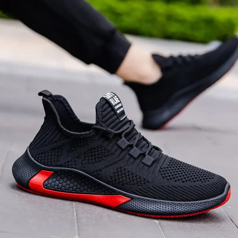 YBQJOO Men's Breathable Mesh Casual Sneakers | Lightweight Flat Men's Casual Sneakers Axl