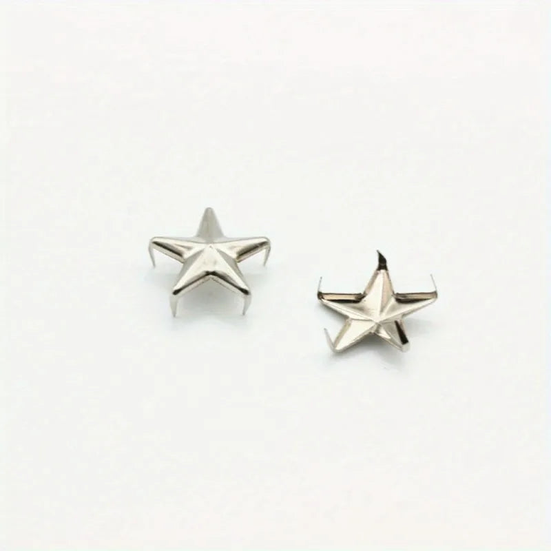 100 Pcs Star Studs & Rivets – DIY Bags, Clothing & Leather Craft DIY Craft Studs Axl