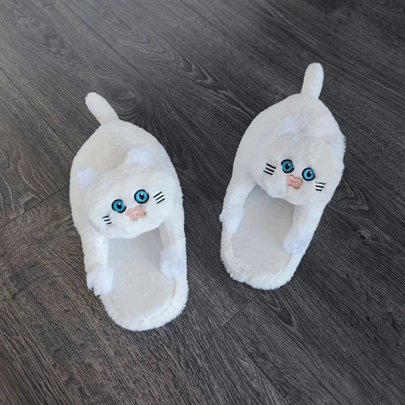 Women's Fluffy Fur Slippers – Warm Cosy Indoor House Shoes Fluffy House Slippers Axl