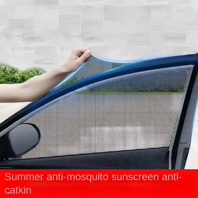 2-Pack Car Window Mosquito Net Screen & Privacy Sunshade Car Window Screen Axl
