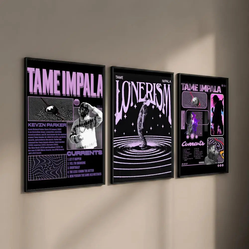 Tame Impala HD Art Poster – Self-Adhesive Wall Sticker Decor Art Wall Poster Axl