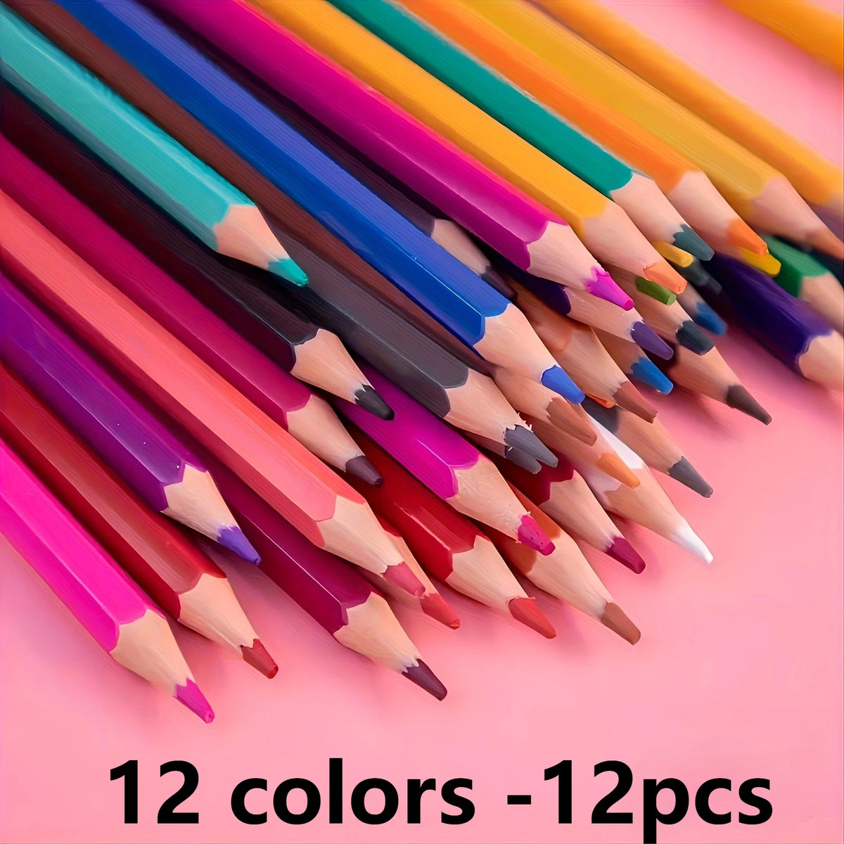 Professional Color Pencil Set for Drawing, Sketching & Coloring Color Pencil Set Axl 12-Colors
