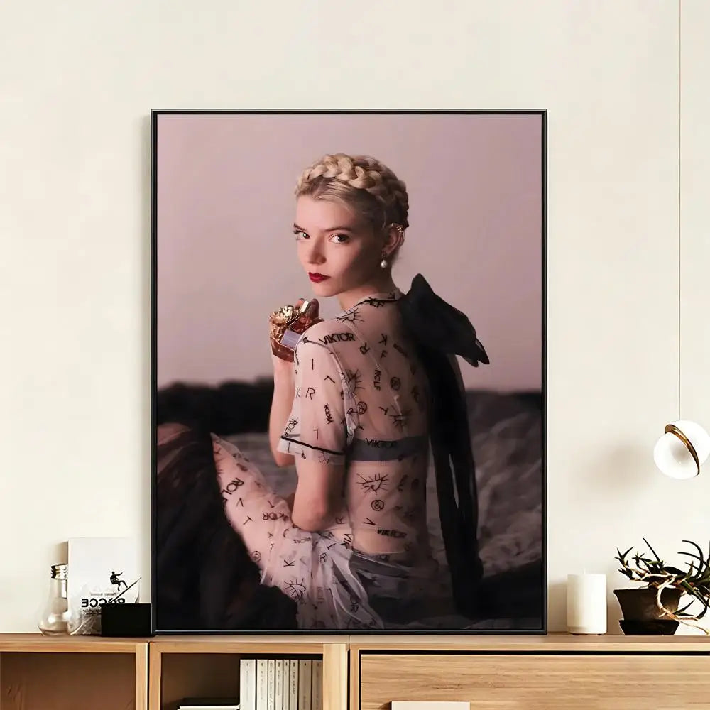 HD Anya Taylor-Joy Aesthetic Wall Poster – Waterproof Art Print Wall Art Poster Axl