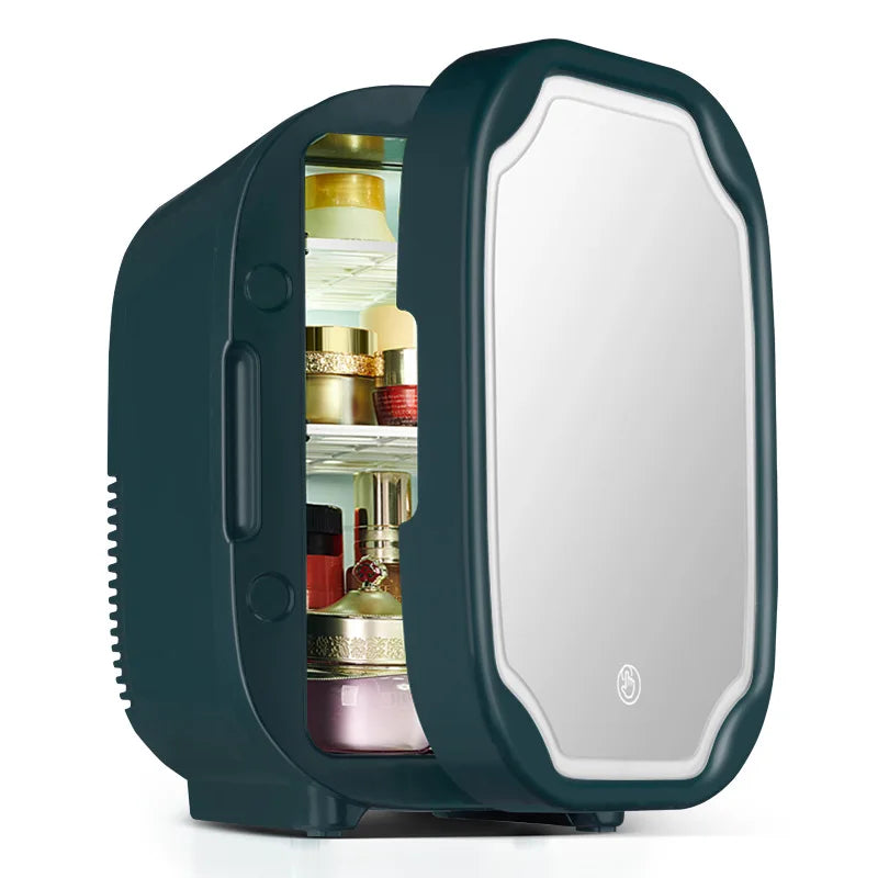 BALASHOV 5L Mini Fridge LED Light – Cooler & Warmer Mini Refrigerator Axl Green EU
