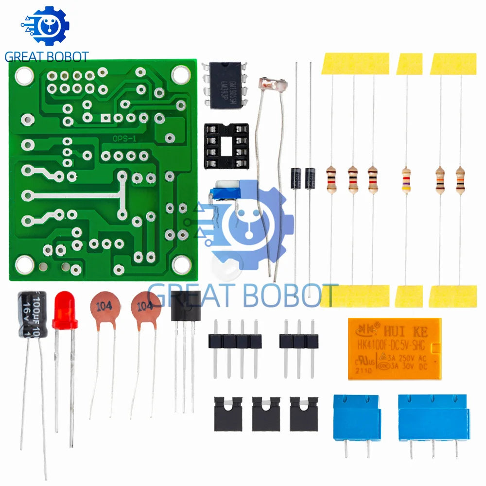 LM393 Light-Operated Switch DIY Kit – Photosensitive Module DIY Electronics Kit Axl