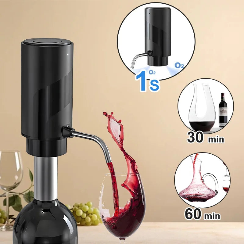 BALASHOV Electric Wine Aerator Dispenser – One-Touch Decanter Electric Wine Aerator Axl