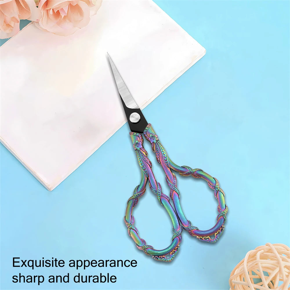 Vintage Mini Embroidery Scissors – Steel Thread & Fabric Cutter Embroidery Scissors Axl