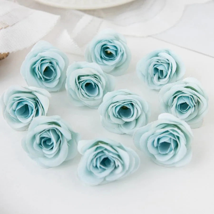 Silk Artificial Rose Heads 5/10Pcs – Wedding & Home Décor Artificial Silk Flowers Axl Color 14 5pcs
