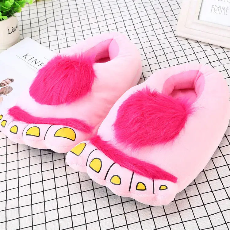 Lorilury Fuzzy Animal Slippers – Novelty Paw & Bigfoot Slides Novelty Indoor Slippers Axl WD-143 Pink 39 China Mainland