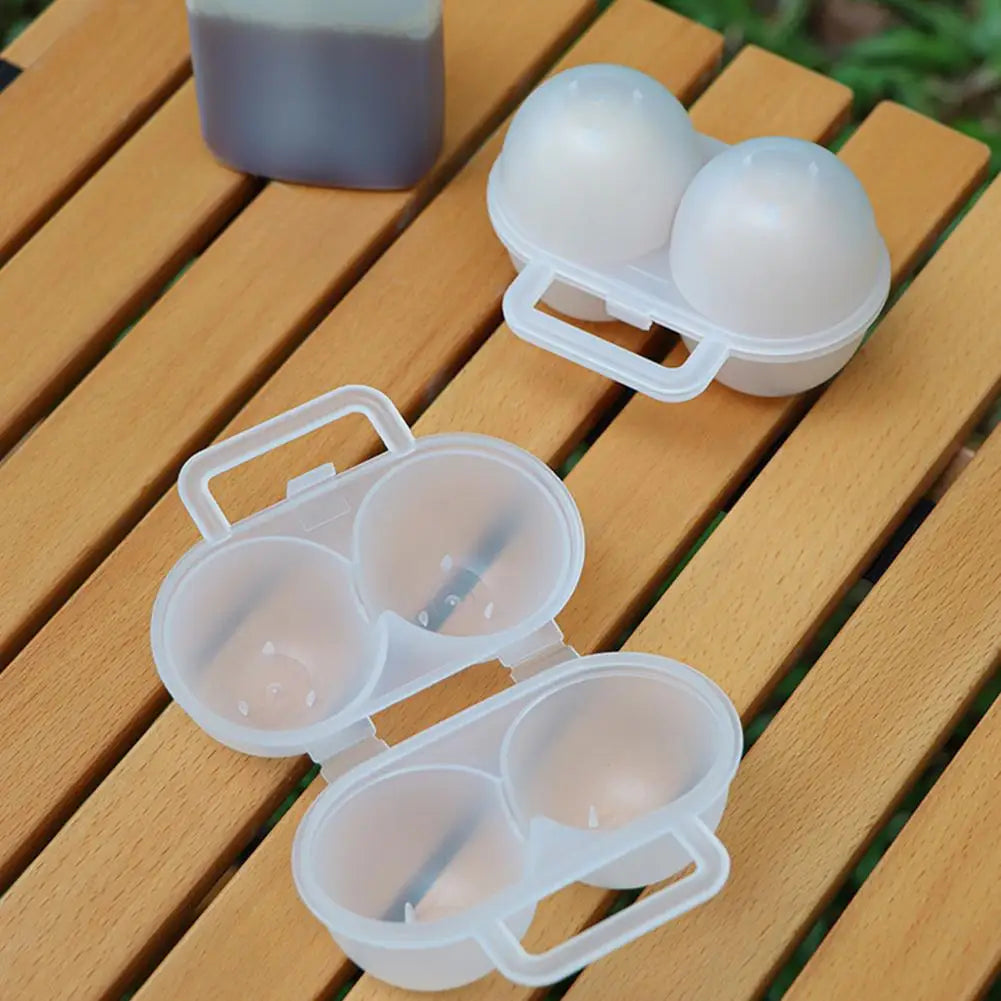 Portable Camping Egg Holder 2-Grid Storage Case – 1/2/3 Pack Egg Storage Case Axl