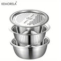 KEMORELA Stainless Steel Colander Basin Set – 2/3 Piece Colander Basin Set Axl 3PCS
