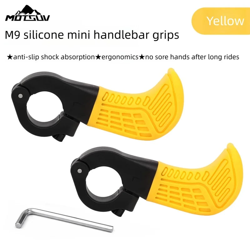 Silicone Mini Bar Ends – Anti-Slip Lock-On Bicycle Grips Bicycle Bar Ends Axl