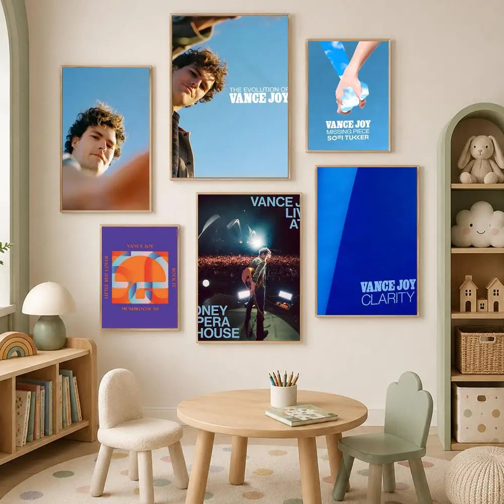 Vance Joy Self-Stick HD PVC Wall Art Poster – Waterproof Wall Art Poster Axl