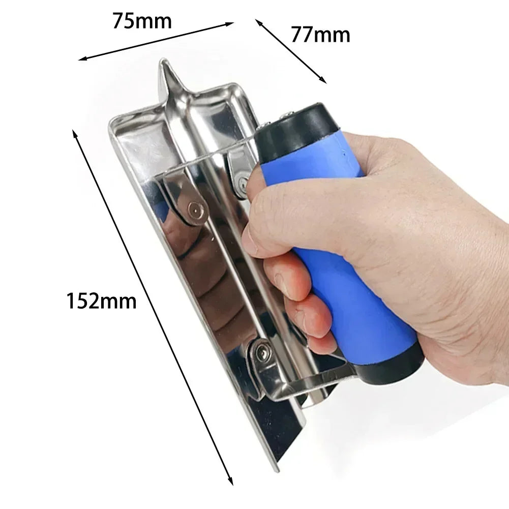 Stainless Steel Corner Plastering Trowel – Concrete & Putty Plastering Trowel Axl