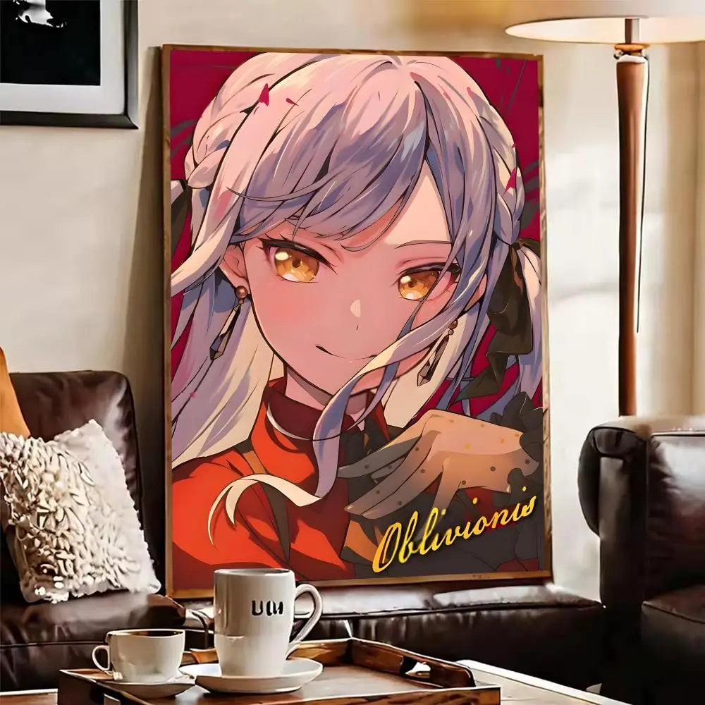 BanG Dream Ave Mujica Anime Poster Self-Adhesive Wall Sticker Anime Wall Sticker Axl