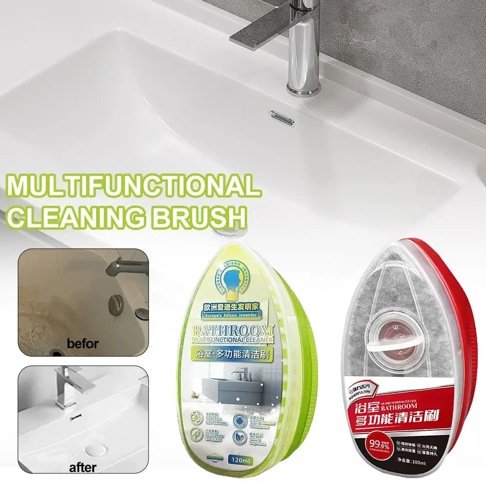 Anti-Scratch Sponge Cleaning Brush with Liquid Compartment Cleaning Sponge Brush Axl